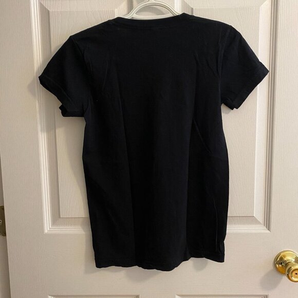 AMERICAN APPAREL Short Sleeve Black T Shirt with Image from Video Game IB Size M - Picture 7 of 7
